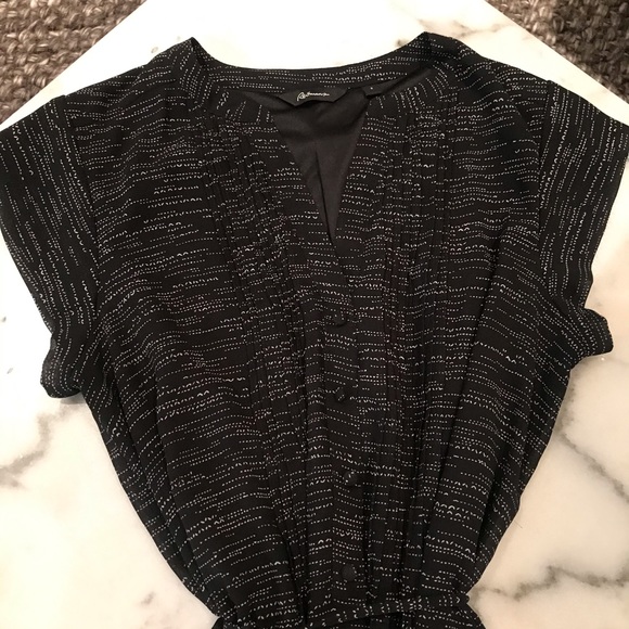 black and white knee length dress - Picture 3 of 8